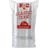 Premium Clear Plastic Cups 3 oz (Pack of 100) – Durable Disposable Cups for Parties & Everyday Use