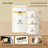 Premium 316 Stainless Steel Insulated Lunch Box with Leak-Proof Compartments for Work, School & Travel