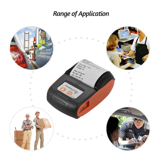Portable Bluetooth Thermal Printer – Mini Wireless Printer for Android & iOS | Office & Home Use 🖨️📱