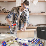 WORKPRO 100PCS Household Tool Set – Complete Home & Mechanic Kit with Pliers, Screwdrivers, Wrenches, Hammer & Utility Knife