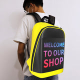 WiFi LED Display Walking Billboard Backpack – Multi-Function Business, Travel & Laptop Backpack