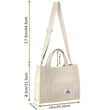 Corduroy Tote Bag for Women – Small Satchel Mini Tote Crossbody Handbag for School, Work & Travel