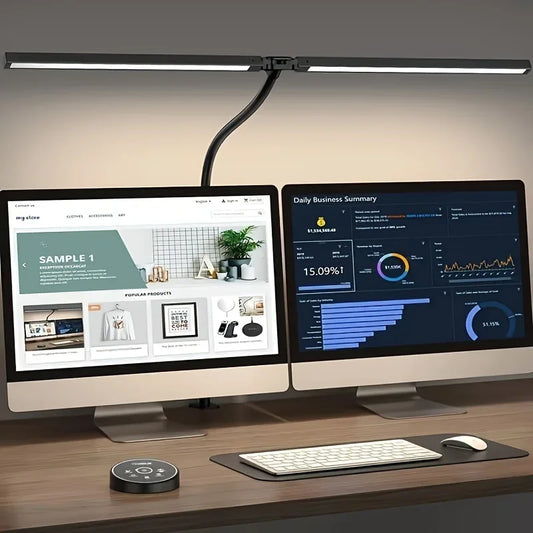 💡 24W LED Architect Desk Lamp – Eye-Care Home Office Lamp with Fixture, 5 Color Modes & Stepless Dimming