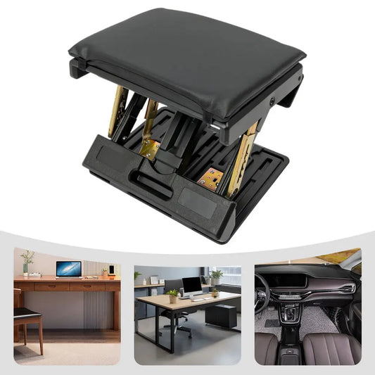 🦶 Ergonomic Adjustable Foot Rest Stool – Under Desk & Car Footstool with Comfortable Height Settings