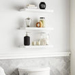Rustic Wood Floating Wall Shelves – Wall-Mounted Storage Display for Bathroom, Bedroom & Kitchen