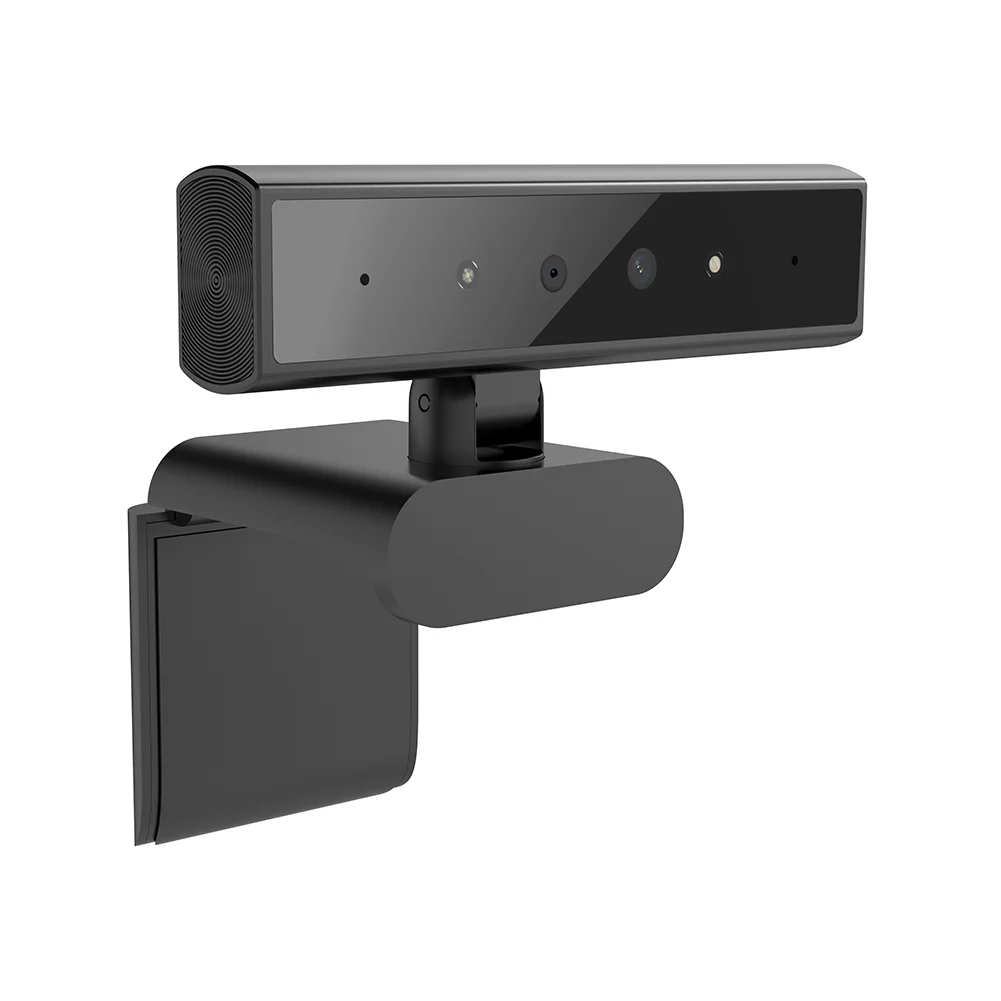 Facial Recognition Webcam – 5MP 2K Windows Hello Web Camera with Base Identification Login for Laptop & Desktop Computers