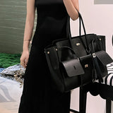 Luxury Genuine Leather Tote Bag for Women – Large Capacity Travel & Designer Shoulder Handbag