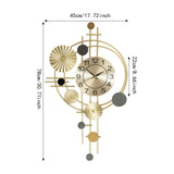 Modern Decorative Iron Wall Clock – Artistic Silent Wall Clock for Living Room & Office Home Décor