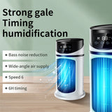 3-in-1 Quiet Cooling Desk Fan – Portable Mini Air Cooler with Water Conditioning & 6 Speed Modes for Home & Office