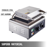 Vevor 6‑Hole Electric Donut Maker – Stainless Steel, Double‑Sided Heating, Adjustable Temp 50–300 °C, Commercial Grade