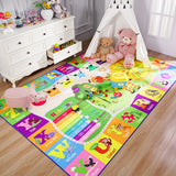 Children’s Giraffe Animal Play Mat – Large Kids’ Bedroom Carpet with Letters & Educational Design