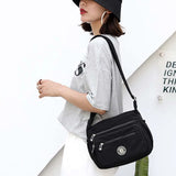 Women’s Nylon Waterproof Crossbody Bag — Multi-Pocket Travel Messenger & Shoulder Purse