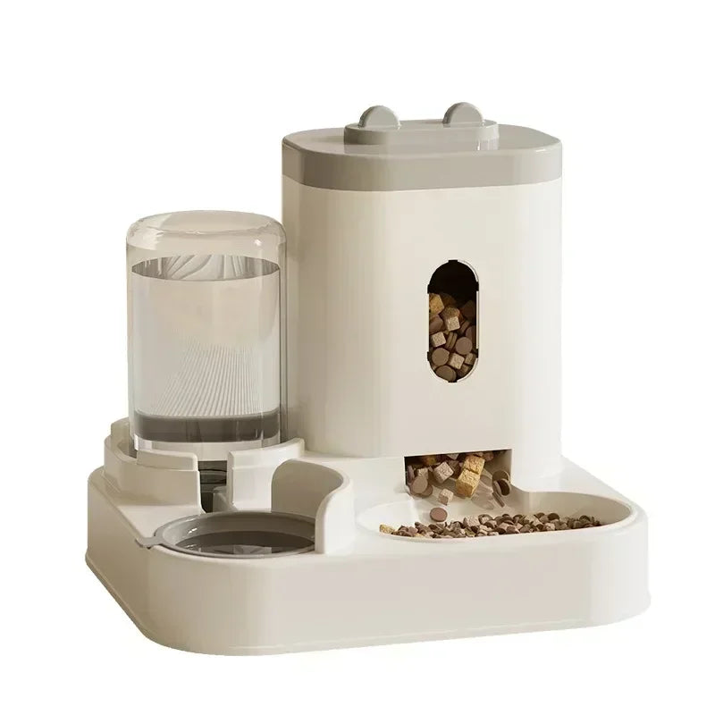 Automatic Feeder & Water Fountain – Large-Capacity Raised Stand Food & Drink Bowl for Cats & Dogs