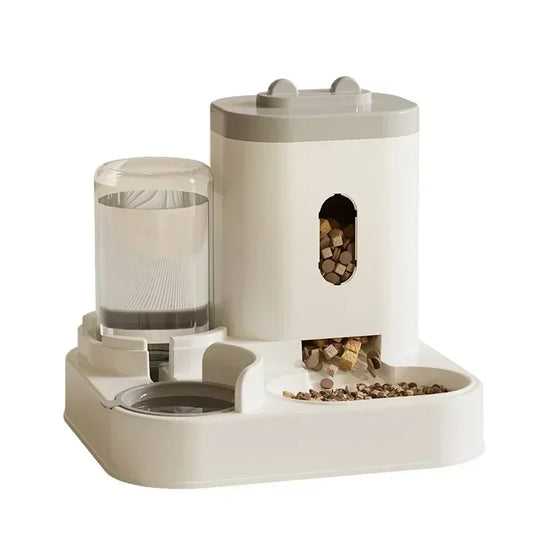 Automatic Feeder & Water Fountain – Large-Capacity Raised Stand Food & Drink Bowl for Cats & Dogs