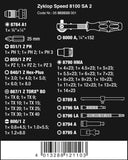 Wera 8100 SA 2 Zyklop 1/4" Metric Ratchet Set – 42 Pieces | Professional Mechanics Tool Kit with Case