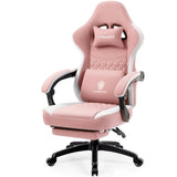 Dowinx Gaming Chair – Breathable Fabric Computer Chair with Pocket Spring Cushion, Gel Pad & Side Storage Bag