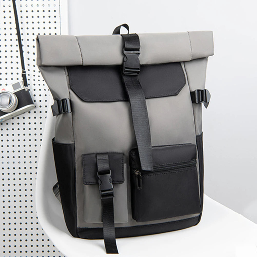 Lightweight Casual Travel Backpack – Multi-Pocket Nylon Daypack | Portable Charger & Phone Organizer Bag