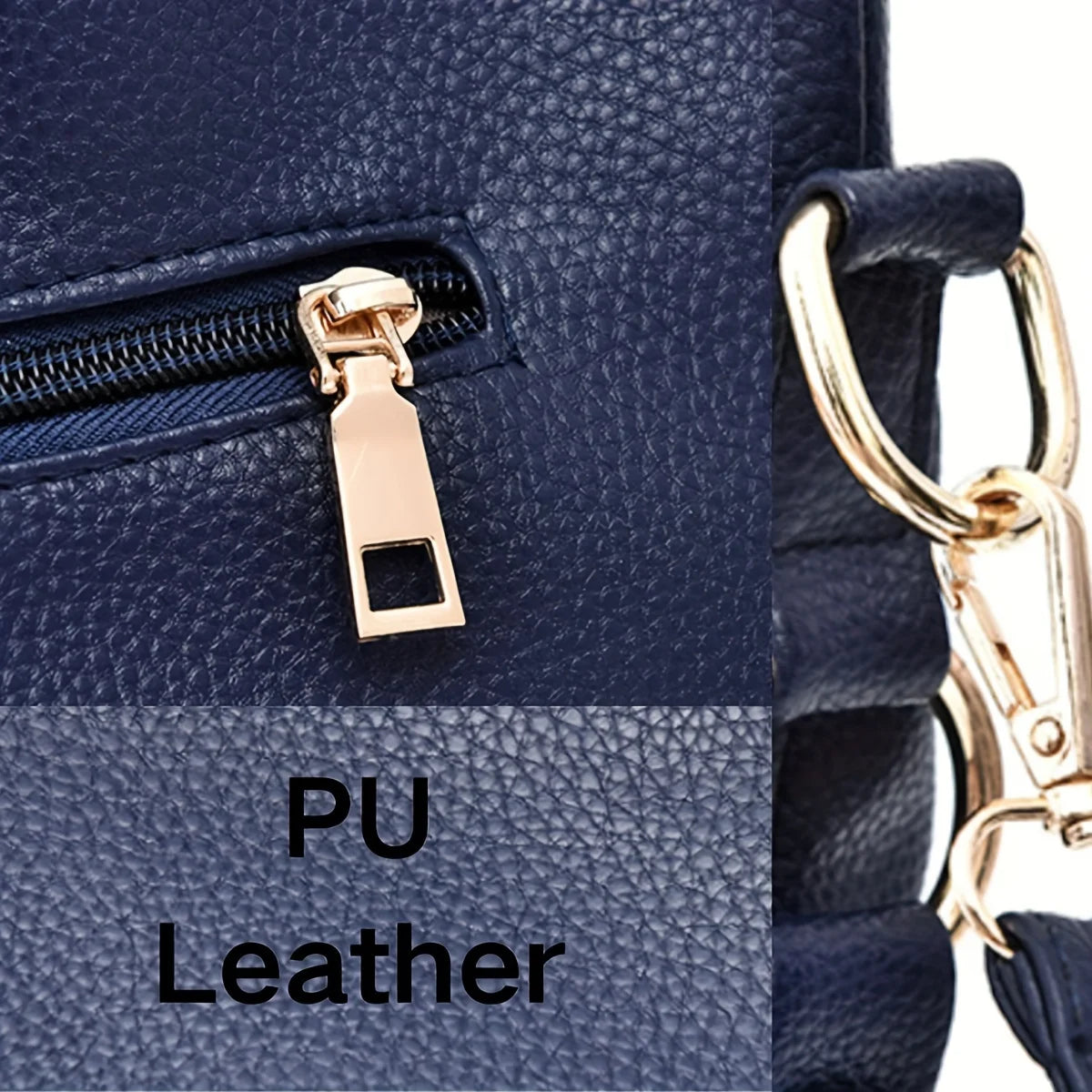 Classic Design Soft Leather Hobo Bag – 2-Way Carry Large Capacity Tote & Crossbody with Trendy Keychain 👜✨
