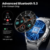 Haylou Solar 5 Smartwatch – 1.58” AMOLED Display, 60Hz Refresh Rate, Voice Calling, 24H Health Monitoring & Sports Fitness Watch for Men