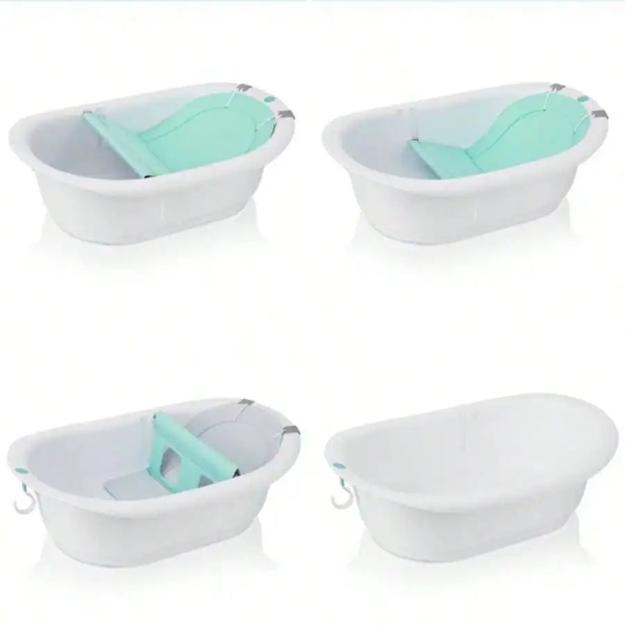 4-in-1 Baby Bathtub Support – Adjustable Infant to Toddler Bath Seat for Safe & Comfortable Bathing