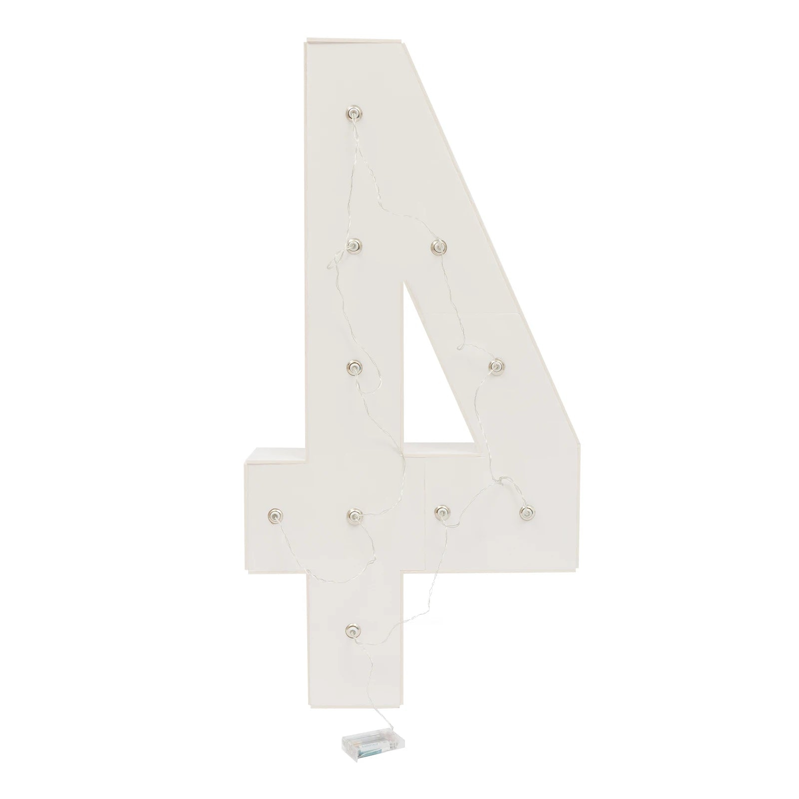 LED Number Lamp – 40th Birthday Illuminated Number Light with Warm White Marquee Bulbs for Party Décor
