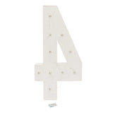 LED Number Lamp – 40th Birthday Illuminated Number Light with Warm White Marquee Bulbs for Party Décor
