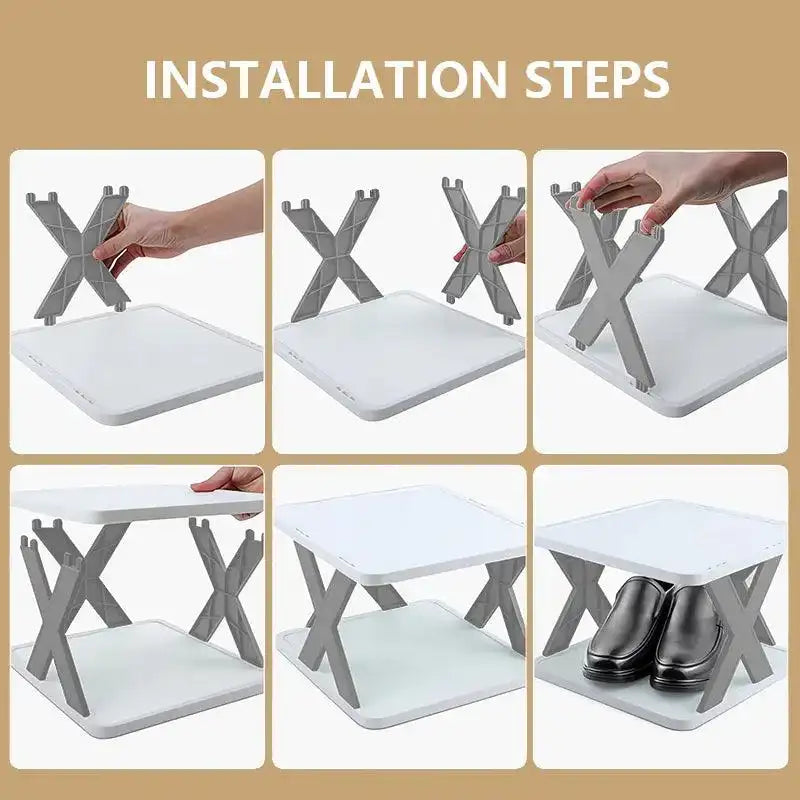 Shoe Organizer Rack – Multi-Layer, Detachable, Space-Saving Shelf for Home Use - PulinGO