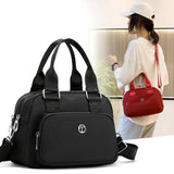Women’s Solid Color Nylon Crossbody Bag – Large-Capacity Casual Messenger Shoulder Tote with Adjustable Strap for Travel & Weekend Use