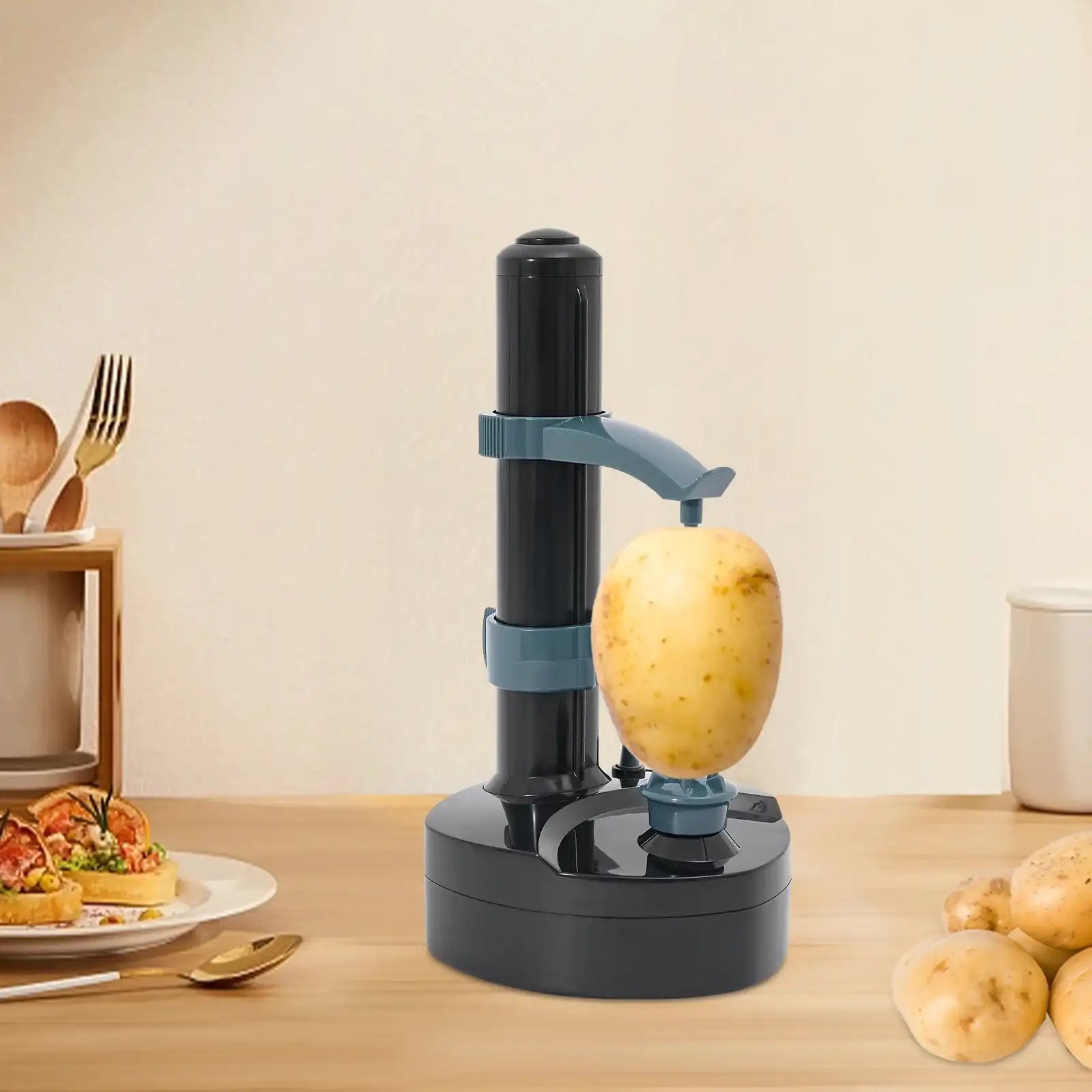 Automatic Electric Fruit & Potato Peeler – Multi-Function Kitchen Tool for Veggies & Fruits