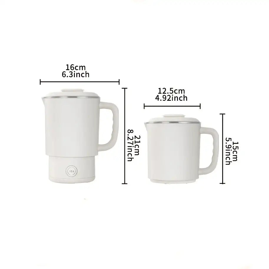 Portable Travel Folding Kettle – 304 Stainless Steel Compact Electric Boiler for Outdoor & Home ☕️