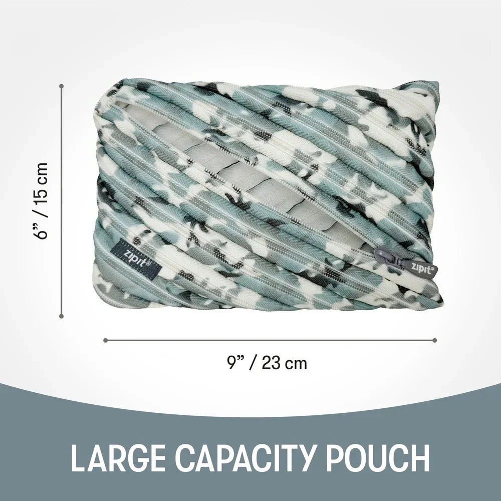 Large Camo Pencil Case – Jumbo Washable Polyester Storage Bag for School & Personal Supplies