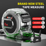 “Fluorescent Steel Tape Measure – High-Precision Wear-Resistant Measuring Tool with Straightedge Design”