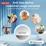 MZYMI Portable Smart Anti-Loss Device – TX02 GPS Tracker Locator Compatible with Apple Find My for Kids, Wallets & Luggage