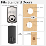 Smart Keypad Door Lock – Fingerprint Entry, Deadbolt with 20 Touch Codes & 20 User Profiles