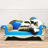 Cardboard Cat Scratcher Couch Bed – Vintage-Style Cat Sofa Scratch Lounge