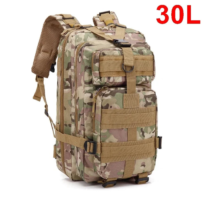 30–50L Tactical Survival Backpack – Modular Outdoor Assault Pack for Hiking, Trekking & Hunting