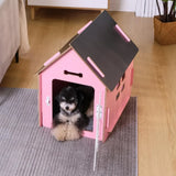 Indoor Wooden Pet House – Cozy Bed for Small Dogs & Cats