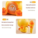 Children’s Duck Microphone – Baby Karaoke Singing Machine with Lights, Cartoon Speaker & Educational Music Toy for Kids