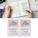 Family Tree Notebook Set (2 PCS) – Double-Sided Family History Record Book with 16 Pages