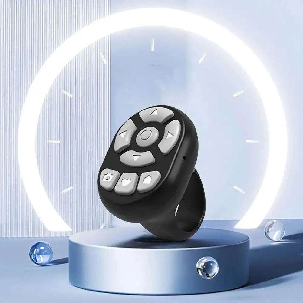 Wireless Bluetooth Remote Control – Selfie & Video Shutter, E-Book Page Turner, Multifunction Controller for iOS & Android