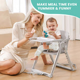 Baby Folding Booster Seat – Portable High Chair for Dining & Feeding (6 Months–3 Years) 👶🍽️