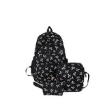 3-Piece Bow Print Backpack Set for Kids – School Backpack with Crossbody Bag & Mini Purse