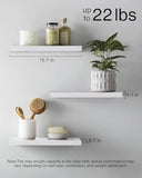 Rustic Wood Floating Wall Shelves – Wall-Mounted Storage Display for Bathroom, Bedroom & Kitchen