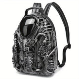 Cyberpunk Alien Graphic Unisex Backpack – Personalized Creative Design