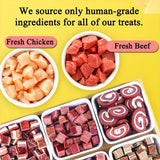 Beef & Meat Cubes Dog Treats – High-Protein, Healthy & Easily Digestible Snacks (100g / 3.53oz)