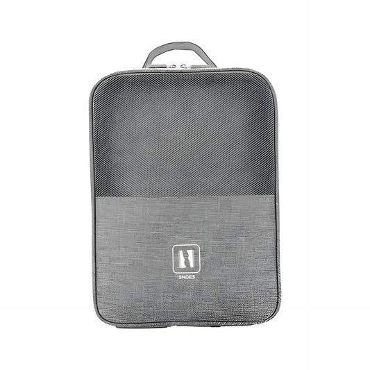 All-in-One 3-Layer Travel Shoe Organizer – Odor-Block Fabric Wet/Dry Compartments