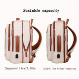 Expandable Large-Capacity Laptop Backpack – Durable Oxford Travel & School Bag | Multi-Compartment Shoulder Pack