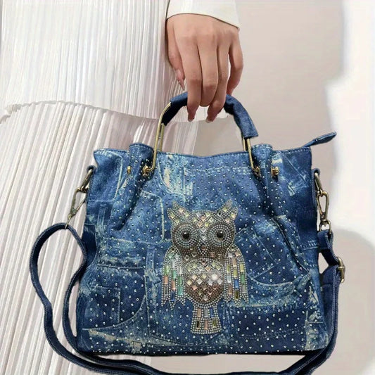 2-Piece Women’s Inlaid Elegant Shoulder Bag Set – Personalized Y2K Digital Print Street Style