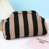 Contrast-Color Crochet Cloud Handbag for Women – Small Woven Shoulder Bag & Crossbody Bag
