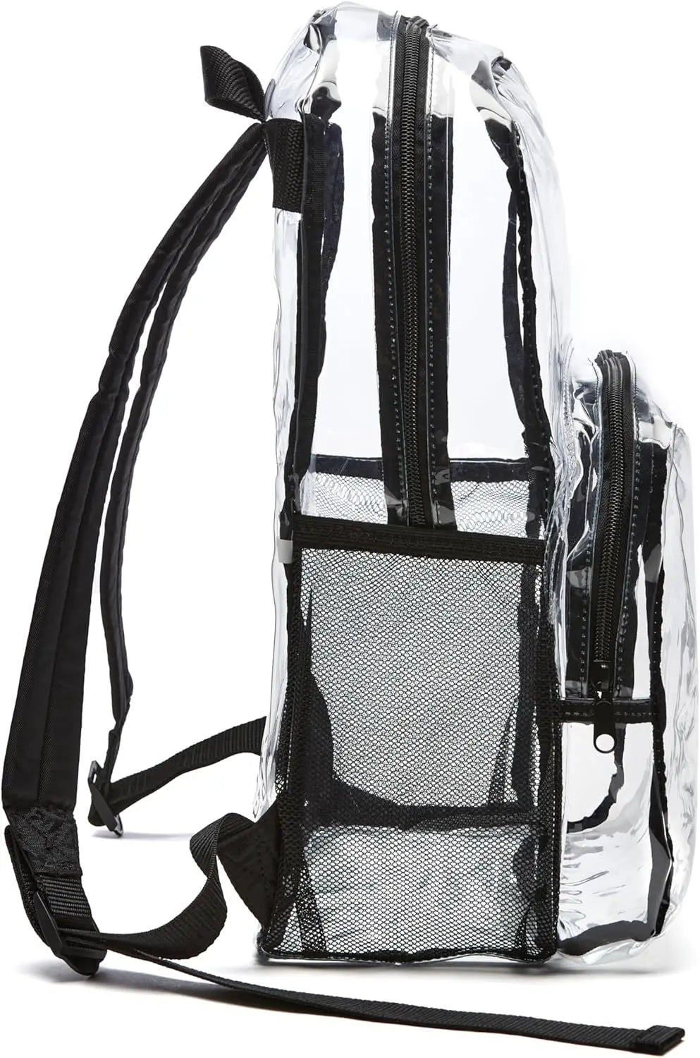 Clear PVC School Backpack – Water-Resistant Transparent Bookbag with Reinforced Straps